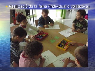 Realització de la feina (individual o col.lectiva) ‏ 