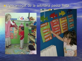 L'encarregat de la setmana passa llista 