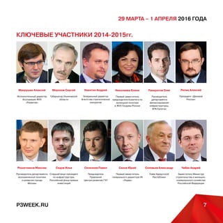 P3WEEK.RU 7
29 марта – 1 апреля 2016 года
 