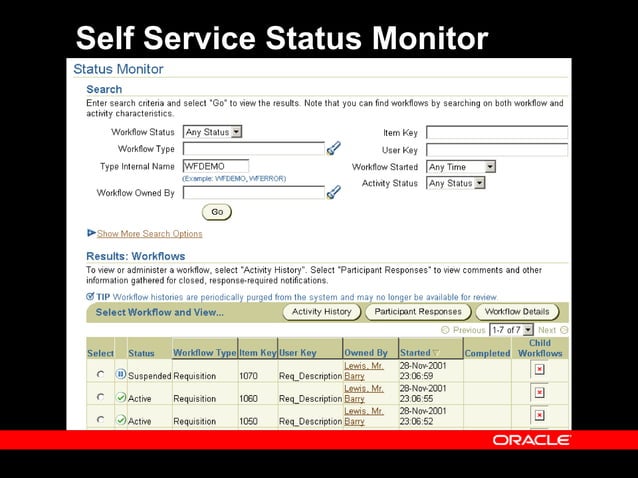 Oracle Workflow (Advance) | PPT