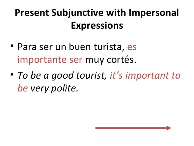 Subjunctive with Impersonal Expressions