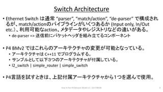 How to run P4 BMv2 | PDF