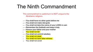 Ten commandments (improved) | PPTX