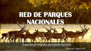 RED DE PARQUES
NACIONALES
Espacios protegidos de inter�s nacional
Samuel L�pez 4�C
 