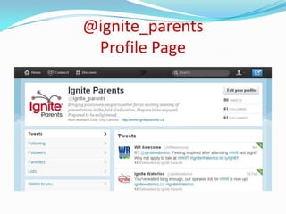 @ignite_parents
 Profile Page
 