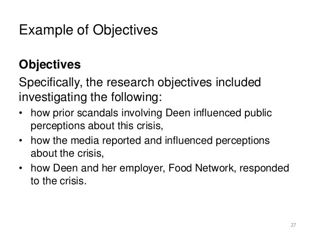 Image result for example of research objective