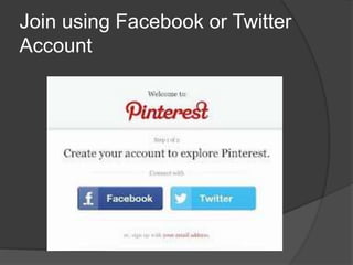 Join using Facebook or Twitter
Account
 