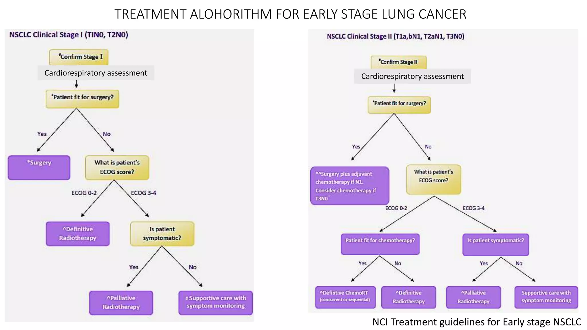 MANAGEMENT OF EARLY STAGE NON SMALL CELL LUNG CARCINOMA | PPTX