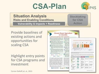 Partnerships for Scaling Climate Smart Agriculture in Africa and Asia