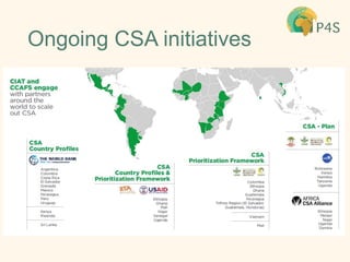 Partnerships for Scaling Climate Smart Agriculture in Africa and Asia