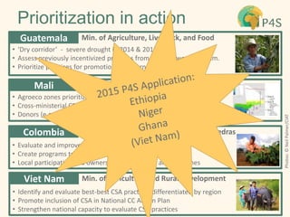 Linking experiences between LAM, Africa, & Asia