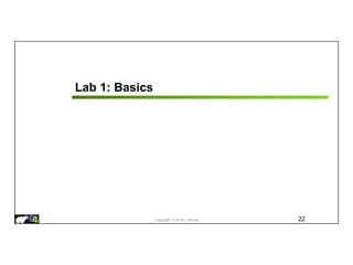 Copyright © 2018 – P4.org
Lab 1: Basics
22
 