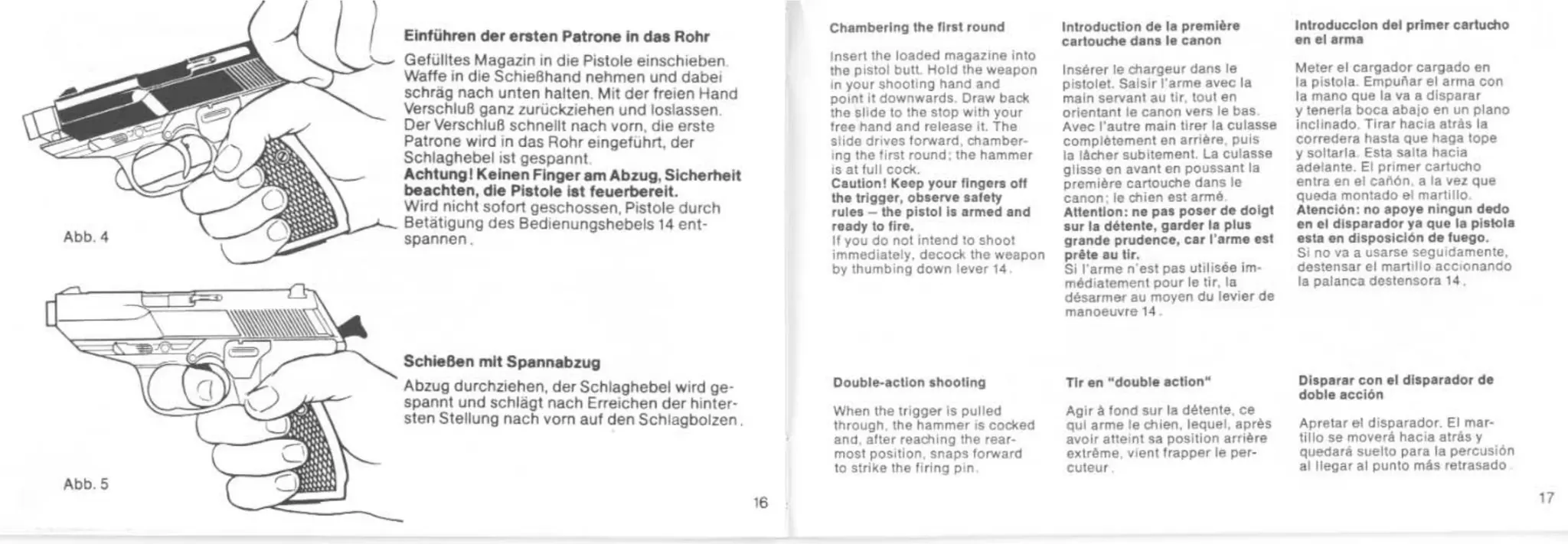 瓦尔特P5半   自动手枪