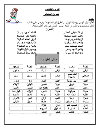 31 
ؼٓب ٠ٗ ا لُٔوكاد 
ا لُه ا قُب ٛــو ٣ن ا ؼُٔــب ٢ُ 
وٓل خٓ : 
ا ؼٌ ضج ١ ا ٌٙ ٜ ٚٚض ١ خٍ ا رٌلٟ ٚرحم ١ك ا رٌفب ١٘خ ٚ ا٘ا ٠فرع ػ ٍٝ ؽب تٌ 
ا ؼٌ أ ٠وزٙ ٚ ٠ٛاظت فٟ ؽ جٍ ٚ ٠طٙر ا ١ٌٍب ٌٟ وٟ ٠ بٕي أػ ٍٝ ىِب خٔ. 
) ا ( 
ئ ذً٘ رجـ ٢ ا ؼُٔب ٢ُ كب ؼُ أٛلٟ جٍـ ٤ـــلا 
ٝاظت ػ ٤ِــٚ ـٓـغــلًا ٝاٛ جِٚ كٛوًا ٛـٞ ٣ــلا 
ثب ؼُ ـِـٞ ٝ ـُٞػًـب رــوم ا ؤُب ا غُـ ٤ِـلا 
ٝأرؼـت ا لُ٘ـ ك ٤ـٜب ر نِ ا غُياء ا غُـ ٤ٔـلا 
ا ؼُـ ـِ ـُِٔـغـل ثــبة ٣ب ٣وٝ ا لُفــٞلا 
ٝا ؾُو غُِٔل ٣ ؼَ ٠ ٝ ٣ َٜو ا ٤ُِ ا طُٞ ٣لا 
ُٞلا ا ؼُلا بٓ ٍٜو بٗ ثب غُل ـُ ٤ـلاً ٛـــٞ ٣ــلا ا خٌُِٔ ؼٓ ب٘ٛب ا خٌُِٔ ٚٓبكٛب ا خٌُِٔ ع ؼٜٔب 
رجـ ٢ رو ٣ل رجـ ٢ رزوى ا ؼُ ا ؼُ ِٞ ا ؼُٔب ٠ُ 
ا وُْف، : 
ا ؼُٔلاح 
ا ؼُ ا غُٜ جٍ ٤ جٍ أٛلٟ أ ضًو ٛلا ٣خ أٛلٟ أٙ كٛو كٛٞه 
جٍ ٤لا ٛو ٣ن ٛٞ ٣لا ه ٤ٖوًا ا غُ ٤ِ الأعلاء 
ٝاظت ا زٍ ؤ ٝاظت ا وٗطغ ػ ا لُ٘ الأ لٗ غٓلًا غٓزٜلًا غٓلًا ًَٞلا ا غُياء ا غُياءاد 
اٛ جِٚ اثؾش ػ ٚ٘ اٛ جِٚ ارو ًٚ ا غُٔل الأ غٓبك 
كٛوًا ى بًٓ٘ أرؼت أهاػ ا ؾُو الأؽواه 
ٝ ُٞػًب لّ ٣ل ا زُؼ نِ ٝ ُٞػًب بًهًٛب ا ٤ُِ ا ٤ُِب ٢ُ 
روم ر َٞٔٝرؼ ِٞ روم ر ي٘ ا ؤُب ا ئُ٘ خُ ا لُفٞ ا قُوٝط 
ا غُ ٤ِ ا ؼُظ ٤ ا غُ ٤ِ ا ؾُو ٤و 
 