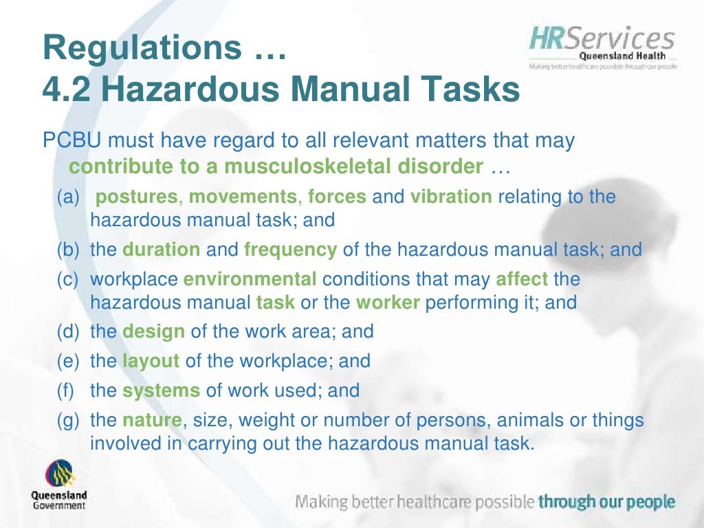 Introduction to Queensland Health’s Patient Handling Risk Assessment
