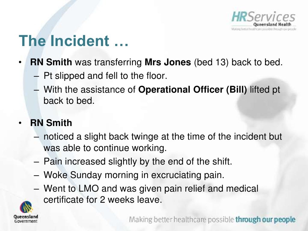 Introduction to Queensland Health’s Patient Handling Risk Assessment