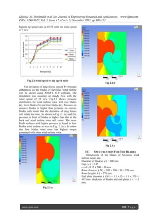 Design And Analysis Of Savonius Wind Turbine Blades | PDF