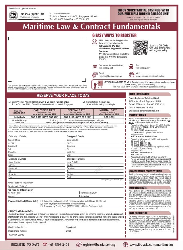 Maritime Law & Contract Fundamentals