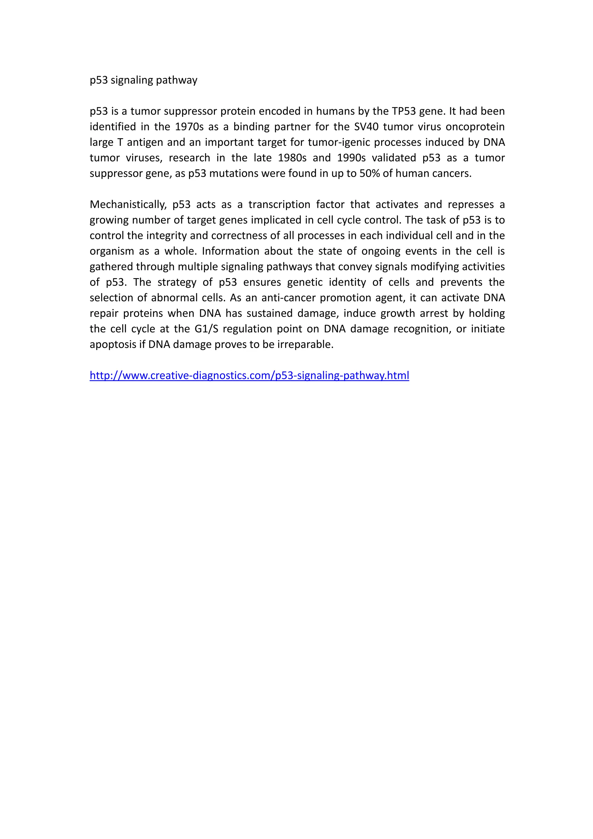 P53 signaling pathway | PDF