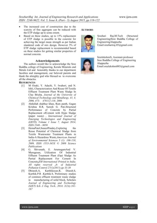 Study of Concrete by Replacing Fine Aggregate by ETP Sludge of TiO2 | PDF