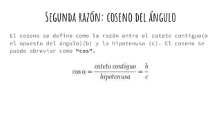 Razones trigonometricas | PPTX