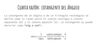 Razones trigonometricas | PPTX