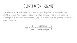 Razones trigonometricas | PPTX
