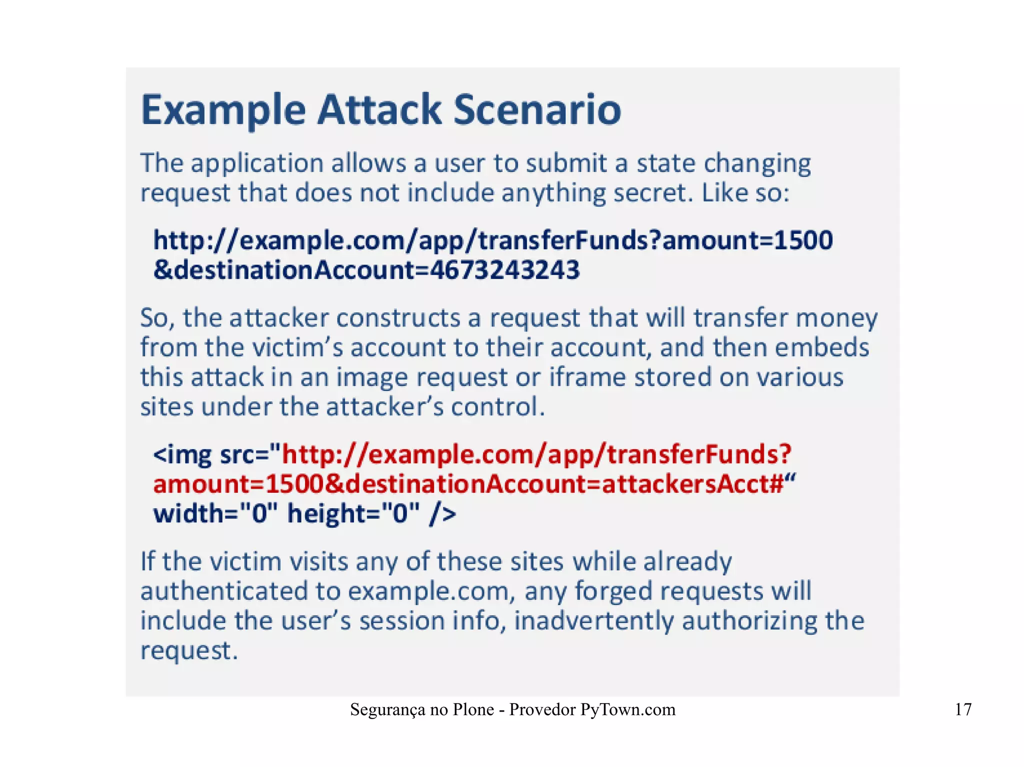 Segurança no Plone - Provedor PyTown.com 17
 
