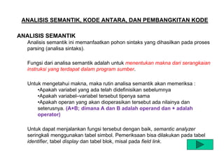 Analisis Semantik - P6 | PPTX