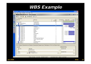 WBS Example




Jan 2008                 Slide   25
 