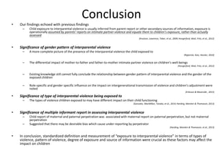 An Overview on Children Exposure to Interparental Violence ...