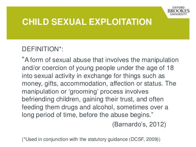 Child Exploitation Definition