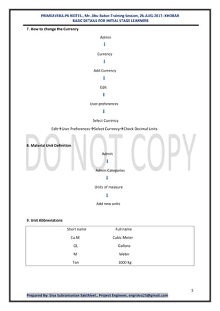 Primavera P6 Notes For Beginners Pdf