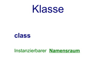 NR in Klammern

class Excalibur {
   ...
}
 