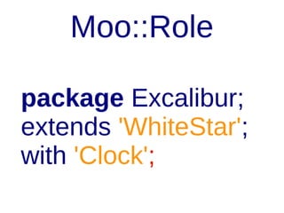 Roles
conflicts throw exceptions
except when method is empty

 