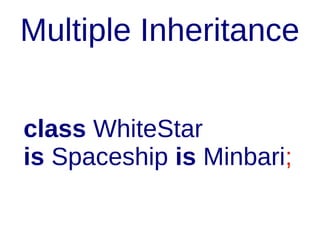 Vererbung später
extends => also is

 