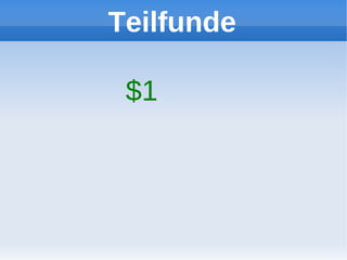 Teilfunde

 $1
 