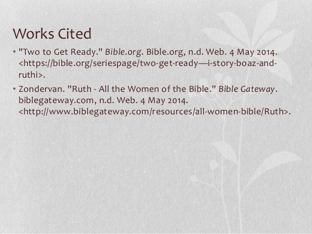 ruth early light bible