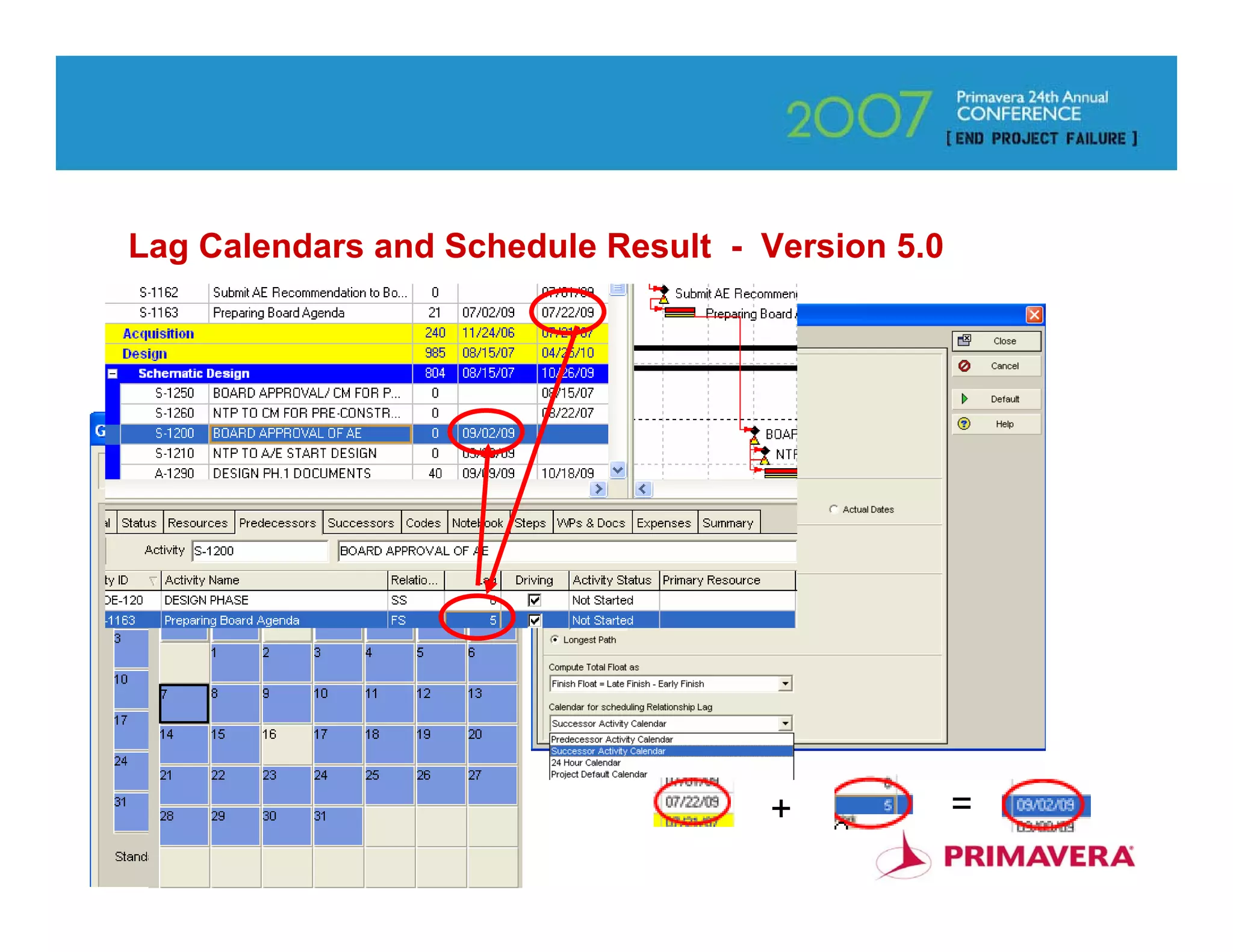 Lag Calendars and Schedule Result - Version 5.0




                                    +             =
                                                      53
 