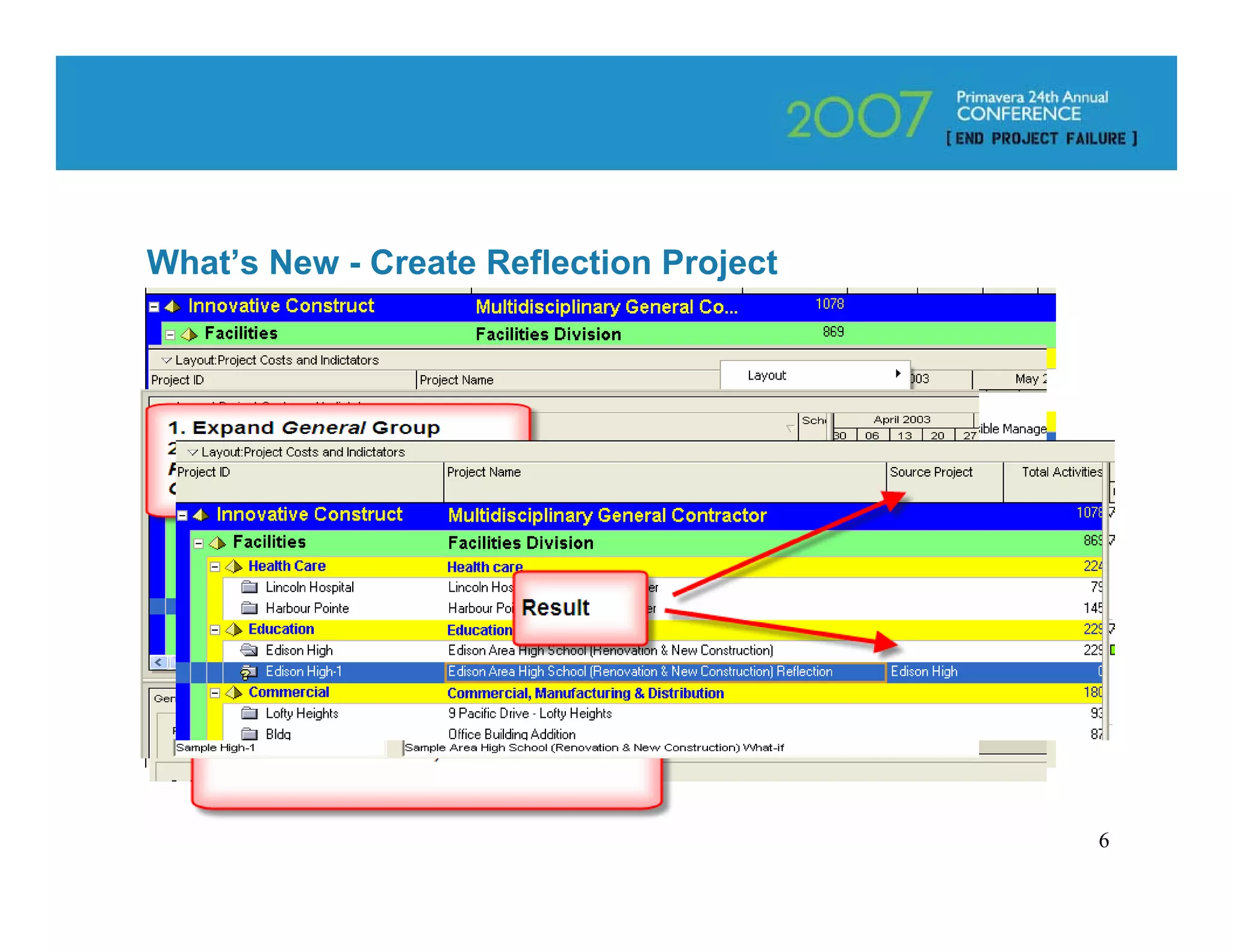 What’s New - Create Reflection Project




                                         6
 