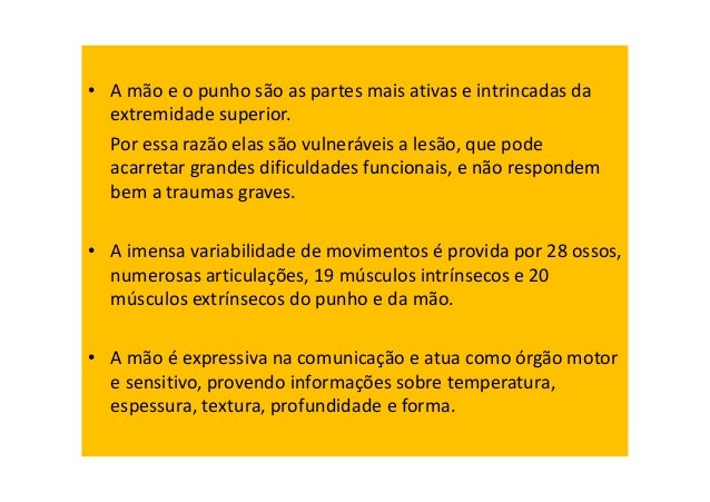 Operação em redução em sensibilidade do membro