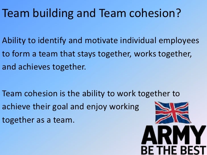 Examples Of Good Team Cohesion In The Public Services P7_M5