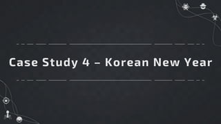 Case Study 4 – Korean New Year
 