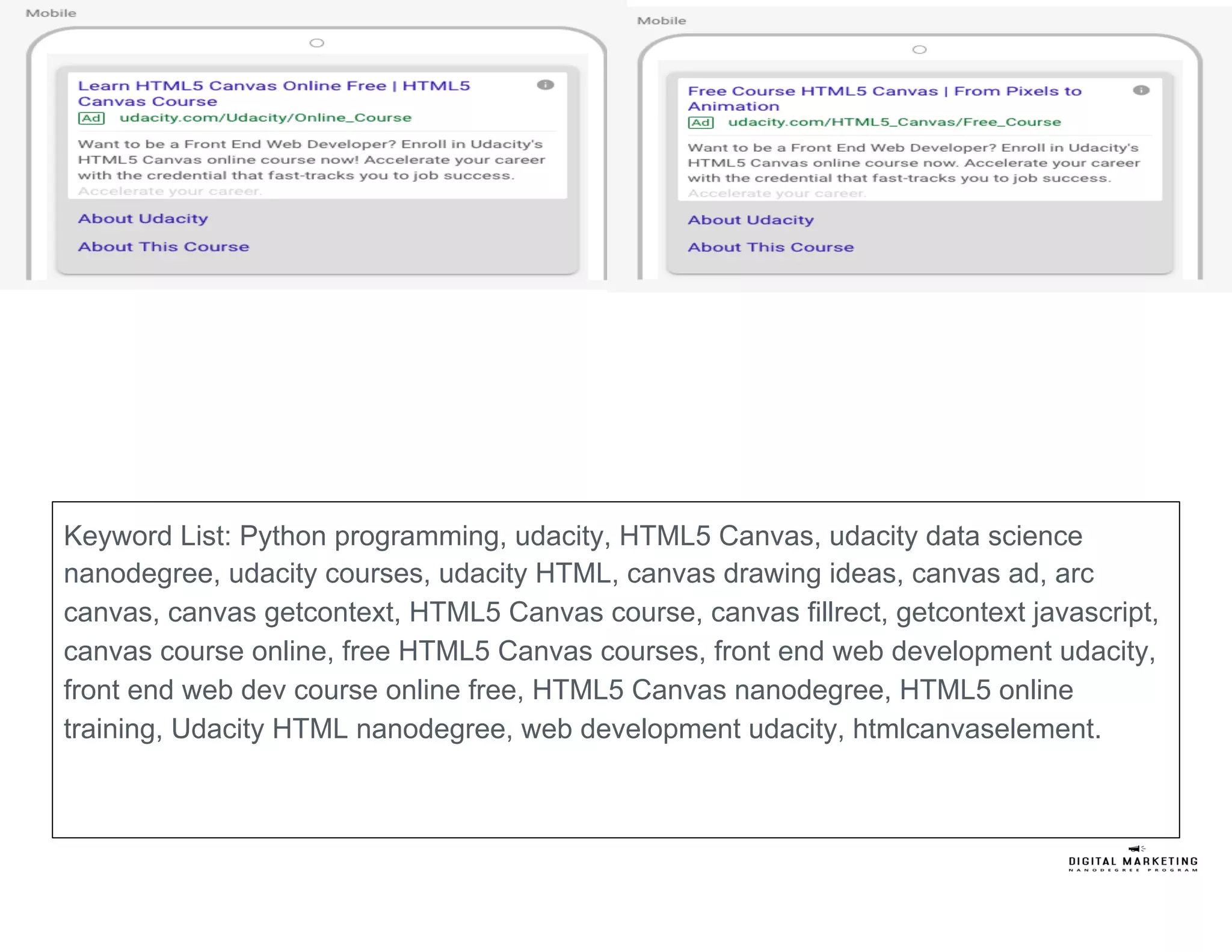 Keyword List: Python programming, udacity, HTML5 Canvas, udacity data science
nanodegree, udacity courses, udacity HTML, canvas drawing ideas, canvas ad, arc
canvas, canvas getcontext, HTML5 Canvas course, canvas fillrect, getcontext javascript,
canvas course online, free HTML5 Canvas courses, front end web development udacity,
front end web dev course online free, HTML5 Canvas nanodegree, HTML5 online
training, Udacity HTML nanodegree, web development udacity, htmlcanvaselement.
 