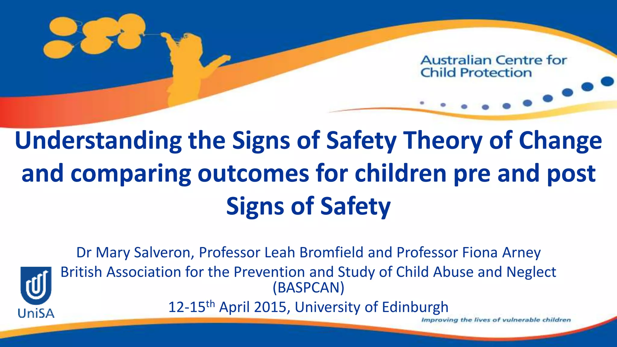 Understanding the Signs of Safety Theory of Change and comparing