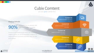 w w w . D o m a i n . c o m Page 138
www.MainSlide.com
© All Rights Reserved.
Confidential
put your great subtitle here
Cubix Comtent
Content 01
Suitable for all category, Lorem Ipsum
is not simply
Content 02
Suitable for all category, Lorem Ipsum
is not simply
Content 05
Suitable for all category, Lorem Ipsum
is not simply
Content 04
Suitable for all category, Lorem Ipsum
is not simply
Content 03
Suitable for all category, Lorem Ipsum
is not simply
For every 6 emails received, we get 3 Phone calls. Suitable for all
categories business and personal presentation, Suitable for all
categories business and personal presentation, eaque ipsa quae
ab illo inventore
Medical Model
Of shopping carts are abandoned right
before the transaction its completed.
90%
 