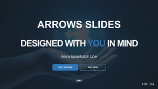 w w w . D o m a i n . c o m Page 166
www.MainSlide.com
© All Rights Reserved.
Confidential
DESIGNED WITHYOU IN MIND
WWW.MAINSLIDE.COM
TRY FOR FREE
ARROWS SLIDES
160 / 164
BUY NOW
 