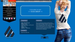 CAMERA DATA DESCRIPTION
We are a professional, grammy award-winning
studio based in Selangor, Malaysia. Unlike any other,
we are not going to tell you how creative and
unique and good whyhe are. We, instead, want you
to see it for yourself. We want you to define us with
that precise word that will suit our services,
treatments and our dedication.
Make: Mainslide.com
Model: Sample
Transition Speed: 1/100 second
Ratio: 16:9
Length: 6 Slides
Operator : PowerPoint
LOCATION
New York, New York
ABOUT
PORTFOLIO
OUR PARTNERS
SERVICES
CONTACT
Mainslide.com m Contact Us Ideas ! <<Click Here
i
CLICK HERE TO VISIT
>> OUR SHOP <<
 