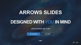 w w w . D o m a i n . c o m Page 23
www.MainSlide.com
© All Rights Reserved.
Confidential
DESIGNED WITHYOU IN MIND
WWW.MAINSLIDE.COM
TRY FOR FREE
ARROWS SLIDES
20 / 164
BUY NOW
 