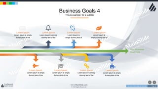 w w w . D o m a i n . c o m Page 40
www.MainSlide.com
© All Rights Reserved.
Confidential
Business Goals 4
This is example for a subtitle
Lorem Ipsum
Lorem Ipsum is simply
dummy text of the
Lorem Ipsum
Lorem Ipsum is simply
dummy text of the
Lorem Ipsum
Lorem Ipsum is
simply dummy text of
the
Lorem Ipsum
Lorem Ipsum is simply
dummy text of the
Lorem Ipsum
Lorem Ipsum is simply
dummy text of the
Lorem Ipsum
Lorem Ipsum is simply
dummy text of the
Lorem Ipsum
Lorem Ipsum is
simply dummy text of
the
Lorem Ipsum
Lorem Ipsum is simply
dummy text of the
Your Business
Goal Here
 